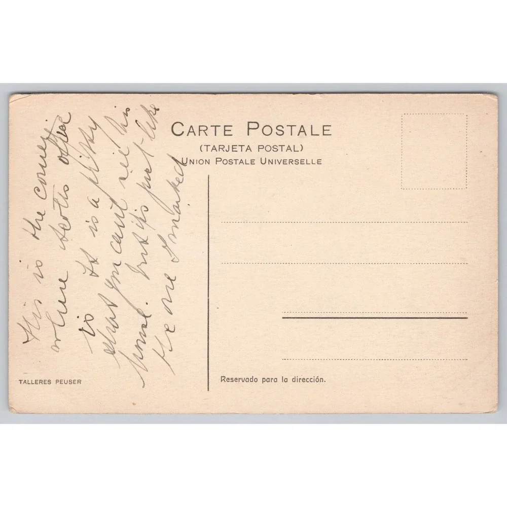 Vintage Postcard Reconquista y Bartolome Mitre Buenos‎ Aires Argentina Street